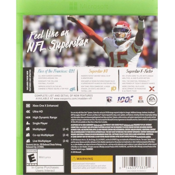 Xbox One Madden NFL Bundle of 3 Video Games: Madden 15 16 and 20 - Picture 9 of 11